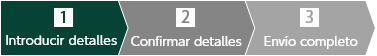 Introducir detalles